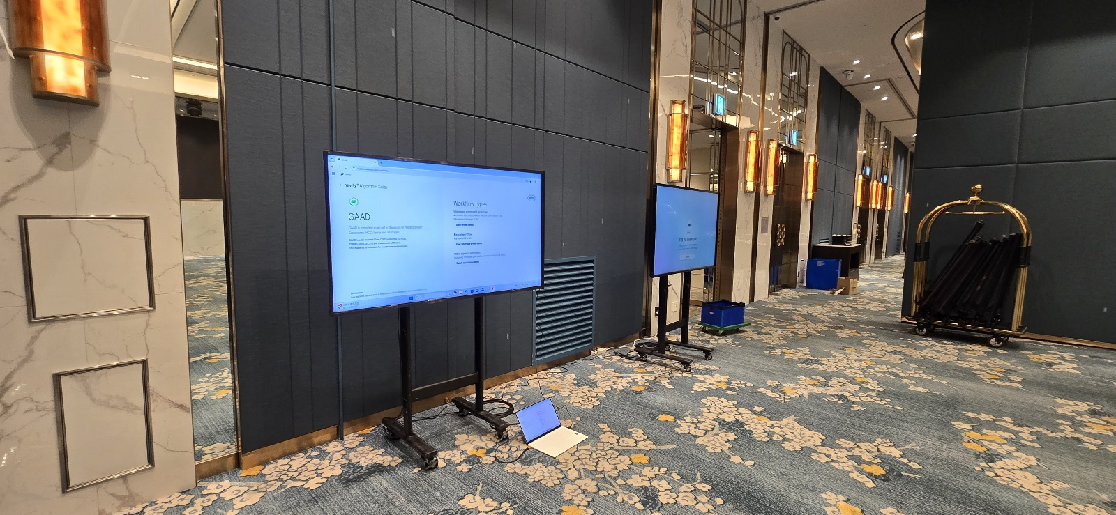 소피텔 그랜드볼룸 75' TV 렌탈 